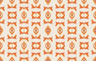 tessuto ikat modello senza cuciture geometrico etnico ricamo tradizionale style.design per sfondo, moquette, stuoia, sarong, abbigliamento, illustrazione vettoriale. vettore