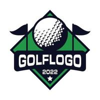 design del logo da golf, logo sportivo vettore