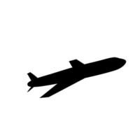 disegno dell'icona dell'aeroplano commerciale vettore