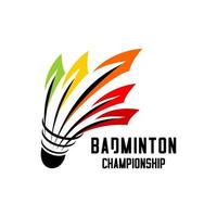 vettore di piume di badminton