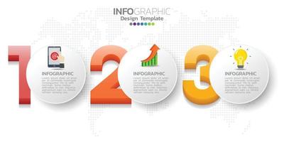 modello di progettazione infografica timeline con opzioni, diagramma di processo. vettore