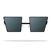 occhiali da sole estivi isolati su bianco. illustrazione vettoriale