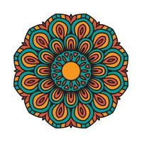 colorazione mandala illustrazione pattern di sfondo vettore
