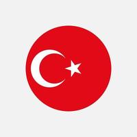 paese turchia. bandiera turca. illustrazione vettoriale. vettore