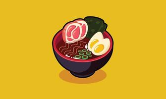 illustrazione vettoriale di cibo ramen