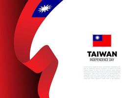 sfondo del giorno dell'indipendenza di taiwan per la celebrazione del 10 ottobre. vettore