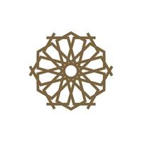 elegante ornamento dorato modello mandala oro lusso vettore