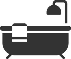 illustrazione vettoriale dell'icona del bagno.