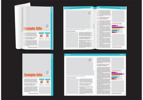 Modello di layout della rivista finanziaria vettore