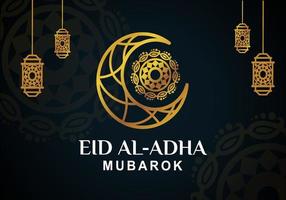 design creativo del modello di banner islamico di sfondo eid al-adha vettore