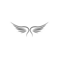 illustrazione dell'icona del logo delle ali vettore