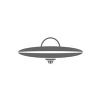 illustrazione del design del logo dell'icona ufo vettore