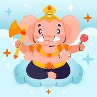 concetto di Ganesh Chaturthi vettore