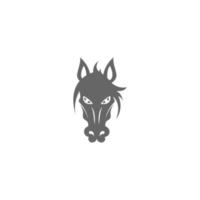 illustrazione del logo dell'icona del cavallo vettore
