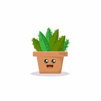 plat mascotte cactus vettore