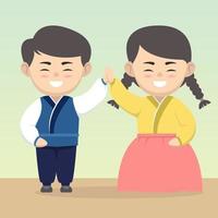 chuseok illustrazione mascotte vettore