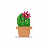 plat mascotte cactus vettore