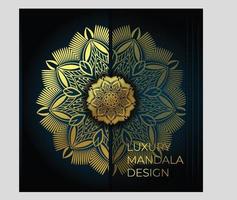 design di mandala di lusso vettore