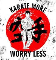 disegno vettoriale di karate