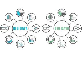 infografica di big data vettore