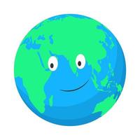 pianeta terra o globo del mondo con oceani e acqua. vettore