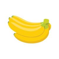 vettore piatto di banana isolato su sfondo bianco. icona grafica illustrazione piatta