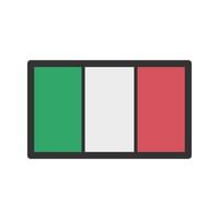 icona della linea piena italia vettore