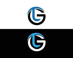 modello vettoriale moderno dell'icona del design del logo creativo gt e tg.