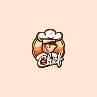 logo del ristorante piatto logo chef vettore