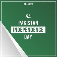 i biglietti di auguri per il giorno dell'indipendenza del pakistan il 14 agosto sono adatti per post sui social media, pubblicità, saluti, marketing e altro ancora vettore