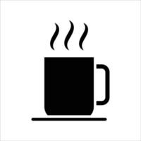 modello di disegno vettoriale icona tazza di caffè semplice e pulito