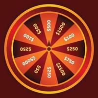 lotteria ruota della fortuna eps 10 disegno vettoriale gratuito