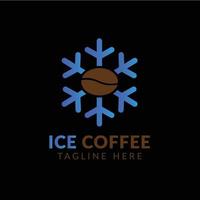 icona vettore logo caffè freddo. elemento dell'icona dell'illustrazione del caffè. segni e simboli possono essere utilizzati per web, logo, app mobile,