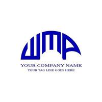 wmp lettera logo design creativo con grafica vettoriale