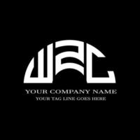 wzc lettera logo design creativo con grafica vettoriale