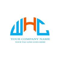 whc lettera logo design creativo con grafica vettoriale