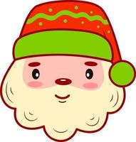 clip art di cartoni animati di natale. illustrazione vettoriale di natale babbo natale clipart