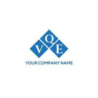 vqe lettera logo design su sfondo bianco. vqe creative iniziali lettera logo concept. disegno della lettera vqe. vettore