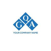 gqa lettera logo design su sfondo bianco. gqa creative iniziali lettera logo concept. disegno della lettera gqa. vettore