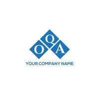 oqa lettera logo design su sfondo bianco. oqa creative iniziali lettera logo concept. disegno della lettera oqa. vettore