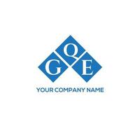 gqe creative iniziali lettera logo concept. gqe lettera design.gqe lettera logo design su sfondo bianco. gqe creative iniziali lettera logo concept. disegno della lettera gqe. vettore