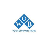 wqb lettera logo design su sfondo bianco. wqb creative iniziali lettera logo concept. disegno della lettera wqb. vettore