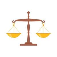 scale antiche. il concetto di giustizia nelle sentenze giudiziarie dei giudici. vettore