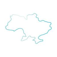 mappa ucraina illustrata vettore