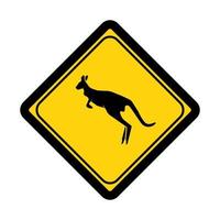 illustrazione vettoriale del segno e del simbolo della zona del canguro