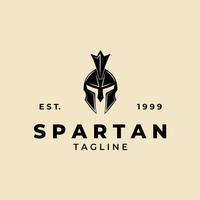 l'icona del logo spartano progetta l'illustrazione di vettore