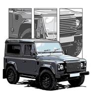 classico grigio suv vettore