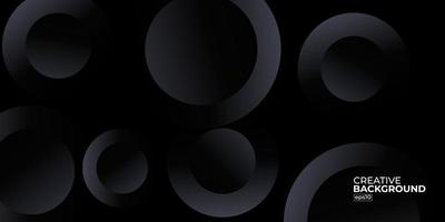sfondo astratto premium nero con elementi geometrici sfumati di lusso. sfondo ricco per un design esclusivo. vettore