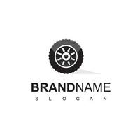 modello di progettazione del logo del negozio di pneumatici vettore