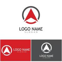 icona della bussola illustrazione vettoriale logo design template